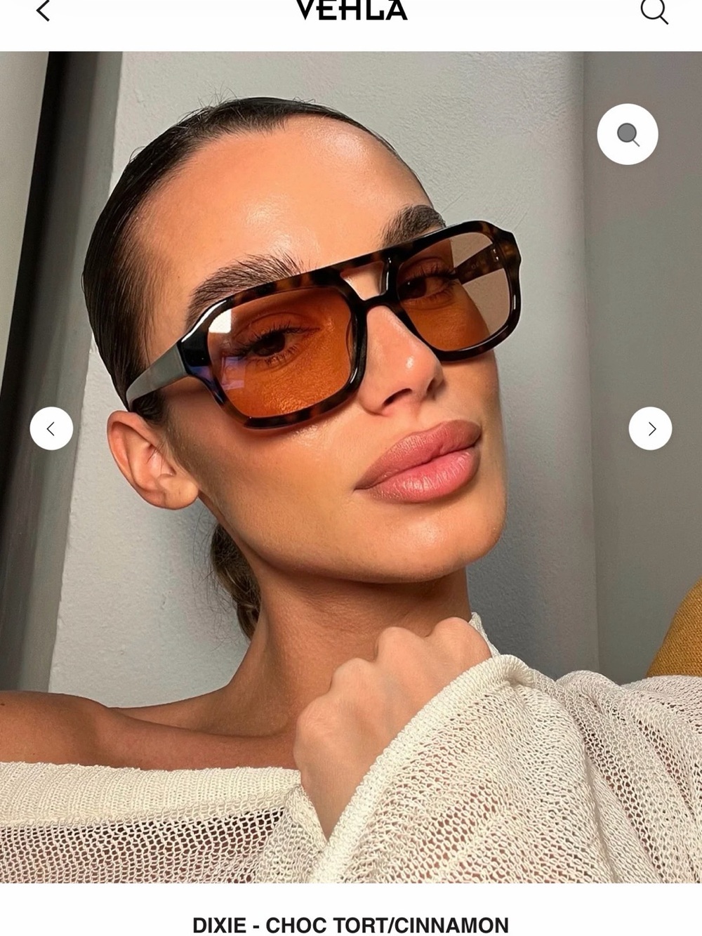 VEHLA Dixie Sunglasses - Choc Tortoise Frame with Cinnamon Lenses